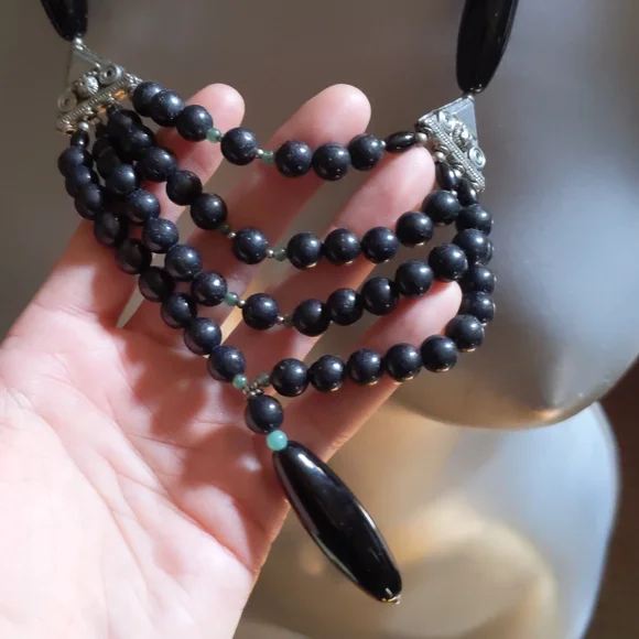 Long Stone Necklace - Picture 2 of 3